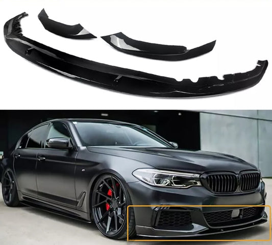 BMW G30 M-Sport 540i M550i 2017-2020 Gloss Black Lower Lip